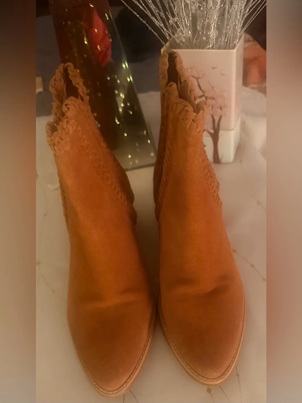 Coconuts By Matisse Suede Leather Slip On Ankle Boots Women’s Size 8.5 M